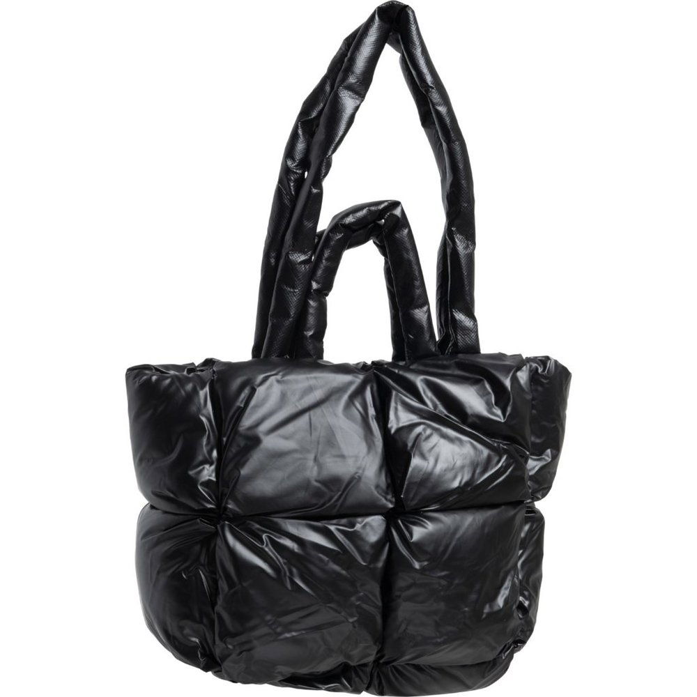 NWT Lulla Square Puffer Tote Bag For Women onyx color 462sn